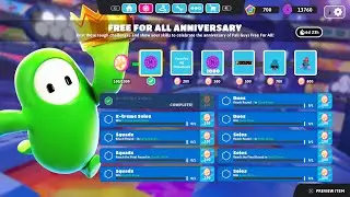 Fall Guys Free For All Anniversary Event Gameplay