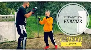Отработка на лапах. С чего начать