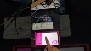 Nextion disolay LED on/off button control 