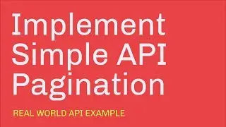 Simple API Pagination