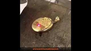 Altın Gümüş Kolye Üzerine Yazı goldlaser nt20 - entina