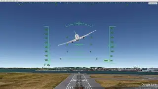 Google Earth Pro flight simulator 2025   Boston - Newark