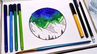 ART LESSON - NO-MESS LANDSCAPE