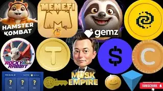 HAMSTER KOMBAT COMBO, MEMEFI COMBO, GEMZ COMBO & GEMZ CODE #hamsterkombat #crypto #fyp #update