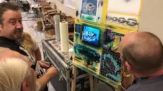 Airbrushing over LumiLor w/ Scott MacKay at the Airbrush Art Circus in San Antonio, 2018