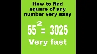How to find square of any number using column method