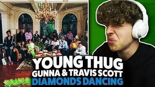 Young Thug, Gunna, Travis Scott - Diamonds Dancing REACTION! [First Time Hearing]