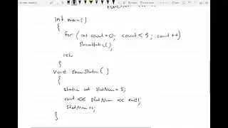 74 - Static local variables in c++