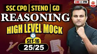 Reasoning for SSC Exams: CPO, Steno, and GD | REASONING by Akash Sir 