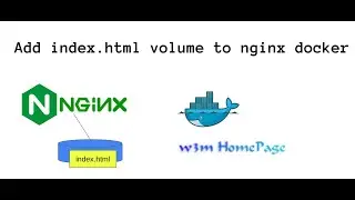Add index.html volume to nginx docker