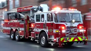 Lancaster City Bureau of Fire Engine 64-1 & Truck 64-2 Responding