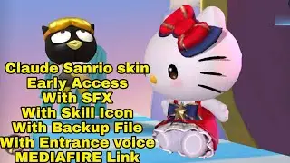 Claude Bad Bro Sanrio skin script Early Access with SFX and Skill Icon | MLBB