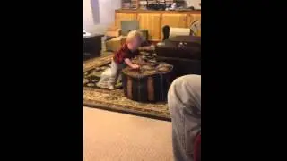 Bridger trying to climb