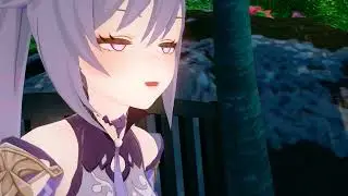 Keqing Giantess growth animation