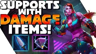 SMITE Pro Players Build DAMAGE Items On Supports! Divine Ruin & Spear of Desolation On Sup Explained