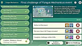 [原神] Final challenge : Fungus Mechanicus |Caution Madness ahead 🌸⚔️