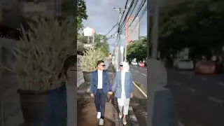 Couple romantis//Main di jalan yuk!!. #couple #wedding #viral #shortvideo #photography #prewedding