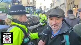 Labour minister Steve Reed escapes farmers at protest