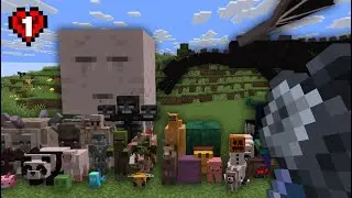 Minecraftta Tüm Canlılara Tek Attım ! | Hardcore 1