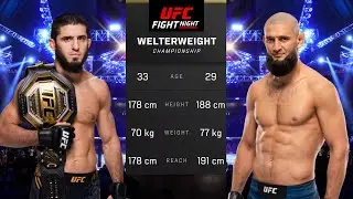 Islam Makhachev vs Khamzat Chimaev Full Fight - UFC 5 Fight Night