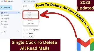 How To Delete All Read Mails In Gmail | Best Way To Delete All Read Mails In Gmail