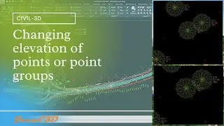 Changing elevation of points or point groups in Civil 3D
