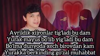 SEVGI HAQIDA SHER MUHABBAT MARUF SHOYIR UZBEKCHA.