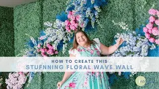 How to Make a Stunning Floral Wave Wall Installation