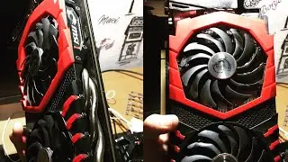 1060 MSI Gaming X обслуживание , замена термопасты