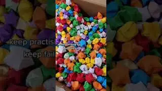 How to make lucky paper stars? #gifts #asmr