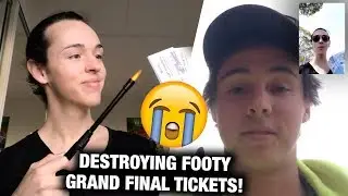 DESTROYING MY BROTHER'S FOOTY GRAND FINAL TICKETS!