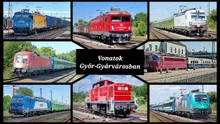 Vonatok Győr-Gyárvárosban