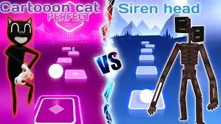 Cartoon cat song🎶 Vs Siren Head song🎶 Tilse-hop