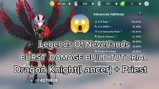 Dragon Knight Lancer Priest - Damage Build Tutorial (Gear,Fairy,Skills,Totem,Crystal,Fate Card) TLON