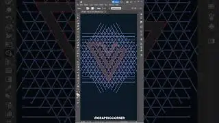 Logo Design Letter V in Illustrator | #shorts #illustrator