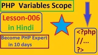 PHP  Variables Scope// Lesson-006/  in Hindi (Programming with Sagar)