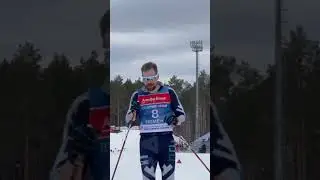 Финиш Сергея Устюгова в масс-старте на 50 км. 