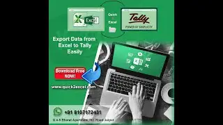 Excel To tally import software Quck2excel Support No 81071-72431