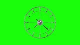 ⏱️ Fast Clock Animation | 500x Speed Seconds | Green Screen Clock | 4K VFX Loop