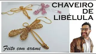 Chaveiro de Libélula | Dragonfly key chain #diykeychain #diychaveiro #cristian #chaveirodelibelula