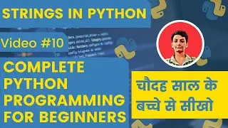 strings in python | python tutorial for begineers