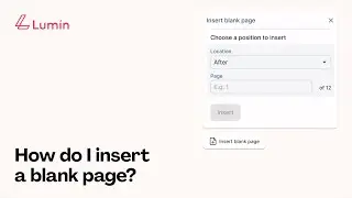 How to insert a blank page in your document