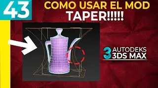 43 | 3ds Max TAPER Modificador | Español