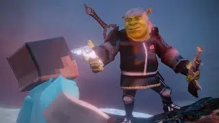 Shrekku Hunts For Steve (Minecraft) After Area 51 Raid (Animation)