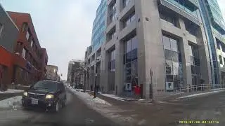 SUV Drives The Wrong Way Down A One Way Road