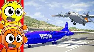 Reacting to CRAZIEST PLANE MOMENTS! (BeamNG Drive)