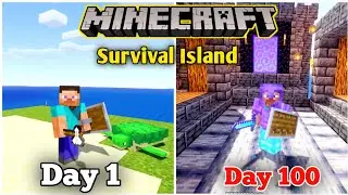 I Survived 100 Day on Survival Island in Minecraft