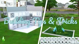 Gardens, Cabinets and More!! // Building Tips & Tricks for The Sims 4 (No CC) (Base Game Only)
