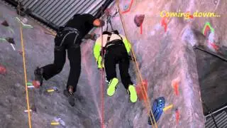 Daniel's 1st wall claimbing experience for real!!!