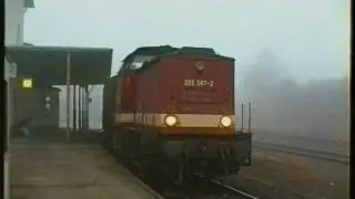 Trüber Nachmittag am Bahnhof Herlasgrün / 22.November 1997